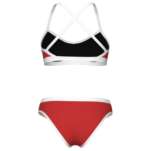 Arena W Arena Icons Bikini Cross Back Solid D 34 red/white Damen Produktbild 2