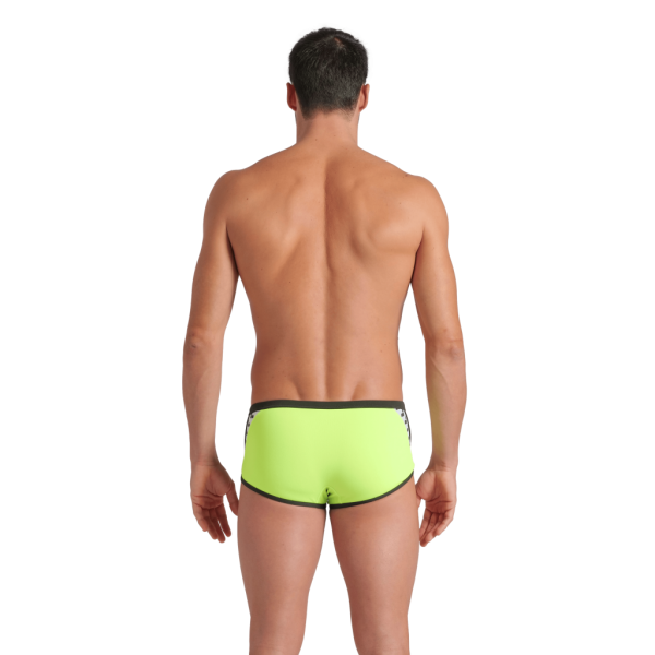 Arena M Arena Icons Swim Low Waist Short Solid D 6 artic lime/dark sage Herren Produktbild 3