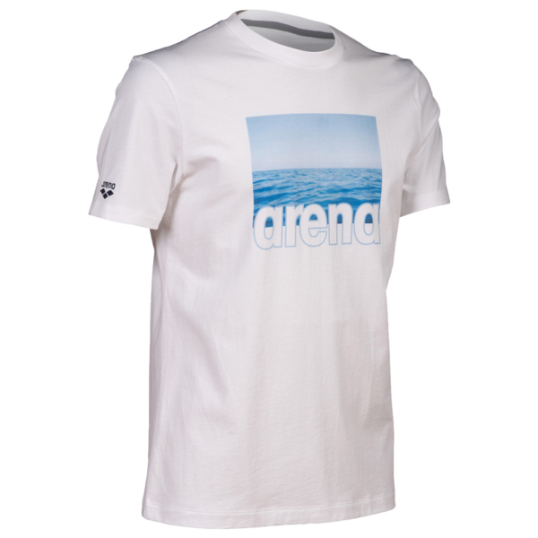 Arena M T-Shirt Solid Cotton XXL white/sea Herren Produktbild 1