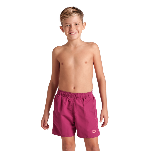 Arena B Beach Boxer Solid R 152 dark purple/calypso coral Jungen