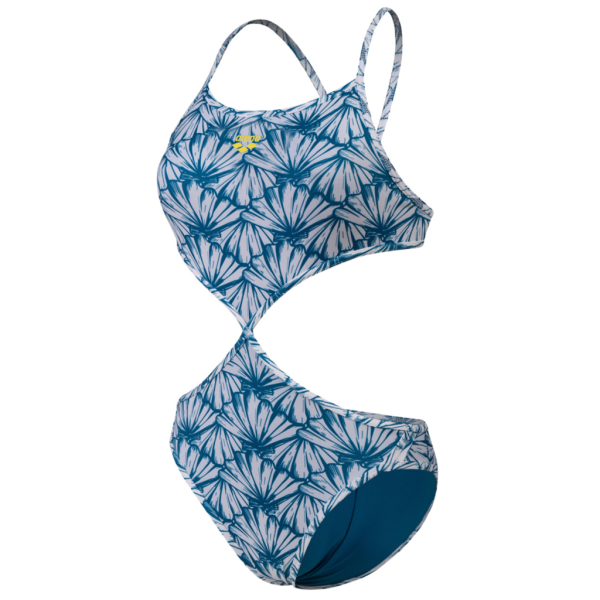 Arena W Rule Breaker Swimsuit Twist'N'Mix R XL white multi/blue cosmo Damen Produktbild 1