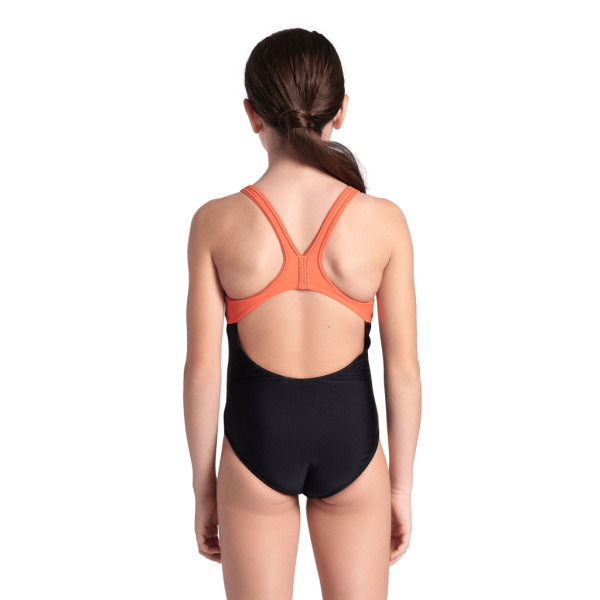 Arena G Thrice Jr Swim Pro Back One Piece R 128 black/calyspo coral/white M&auml;dchen Produktbild 3