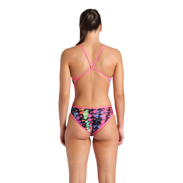 Arena W Arena Reversible Swimsuit Challenge Back D 38 royal multi/shocking pink Damen Produktbild 3