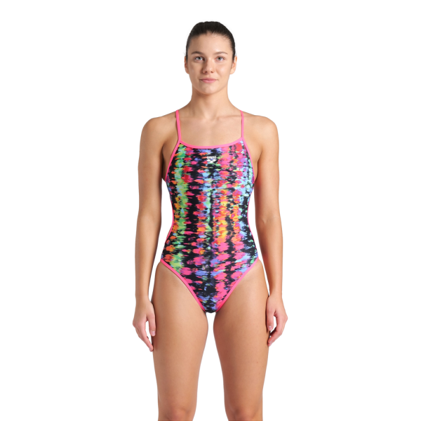 Arena W Arena Reversible Swimsuit Challenge Back D 42 royal multi/shocking pink Damen