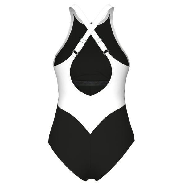 Arena W Arena Swimsuit Silvia Cross Back C Cup D 42 black/white/black Damen Produktbild 1