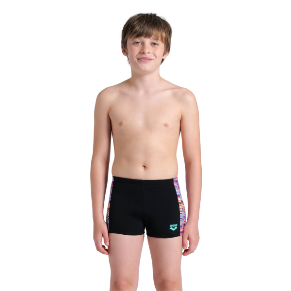 Arena B Arena Ondulation Swim Short 152 black/multi violet Jungen
