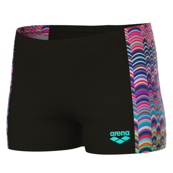 Arena B Arena Ondulation Swim Short 152 black/multi violet Jungen Produktbild 1