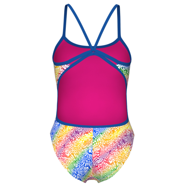 Arena W Arena Swimsuit Lace Back Printed D 34 royal/white multi Damen Produktbild 1