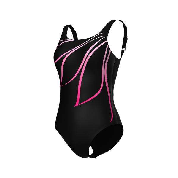 Arena W Arena Swimsuit Giorgia Squared Back C Cup D 46 black Damen Produktbild 1