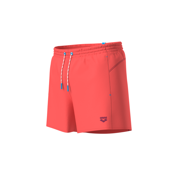 Arena M Arena Pro_File Losange Beach Short XL calypso coral/dark purple Herren Produktbild 1