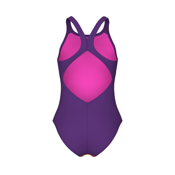 Arena G Arena Multi Colours Swimsuit V Back 140 plum multi/plum M&auml;dchen Produktbild 3