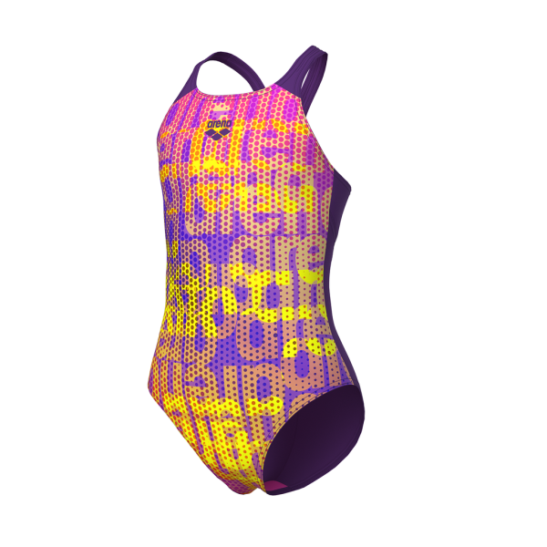 Arena G Arena Multi Colours Swimsuit V Back 164 plum multi/plum M&auml;dchen Produktbild 1