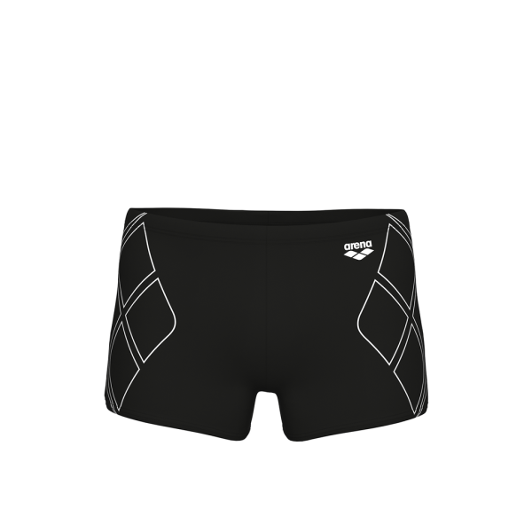 Arena M Arena Graphic Swim Short D 7 black/white Herren