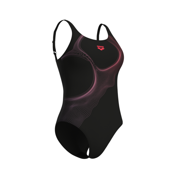 Arena W Arena Ripples Swimsuit U Back B D 40 black/black Damen Produktbild 2