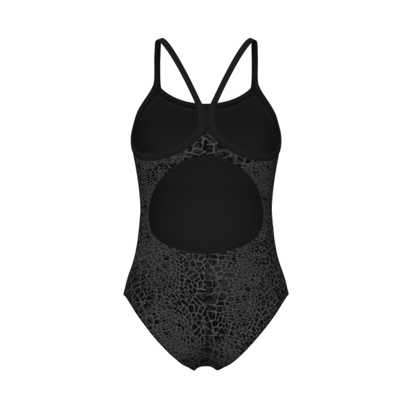 Arena W Arena Snakeskin Swimsuit Lightdrop Back D 42 black/team black Damen Produktbild 2