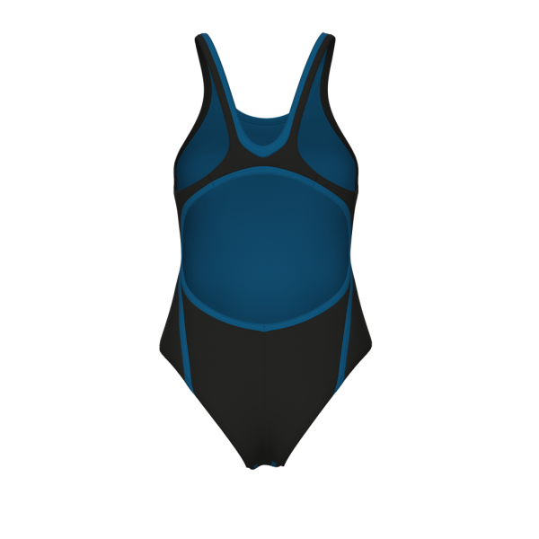 Arena W Arena Solid Swimsuit Tech Back D 40 black/blue cosmo Damen Produktbild 2