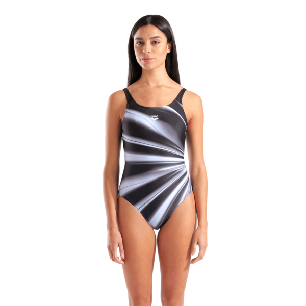 Arena W Arena Glow Swimsuit U Back B D 38 black/grey multi Damen