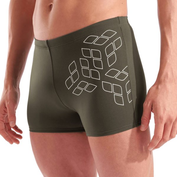 Arena M Arena Kikko Graphic Swim Short D 9 dark sage/white Herren Produktbild 1