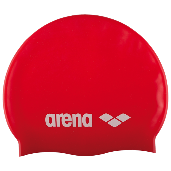 Arena Classic Silicone Cap one size red/white Unisex