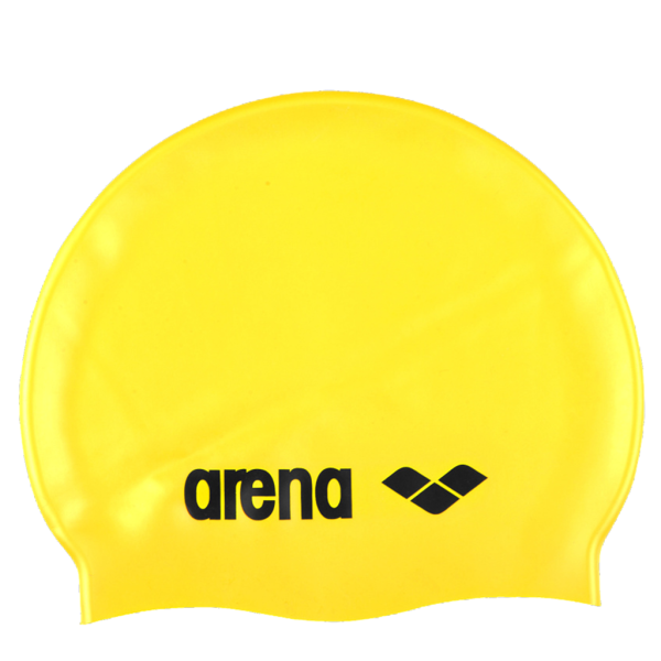 Arena Classic Silicone Cap one size yellow/black Unisex