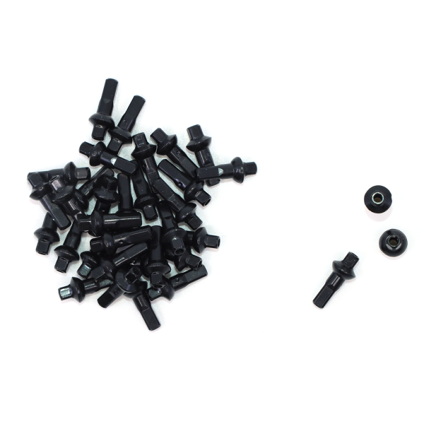 Zipp Nipples Sapim Double Square 7/16mm Alu Qty 34 one size black