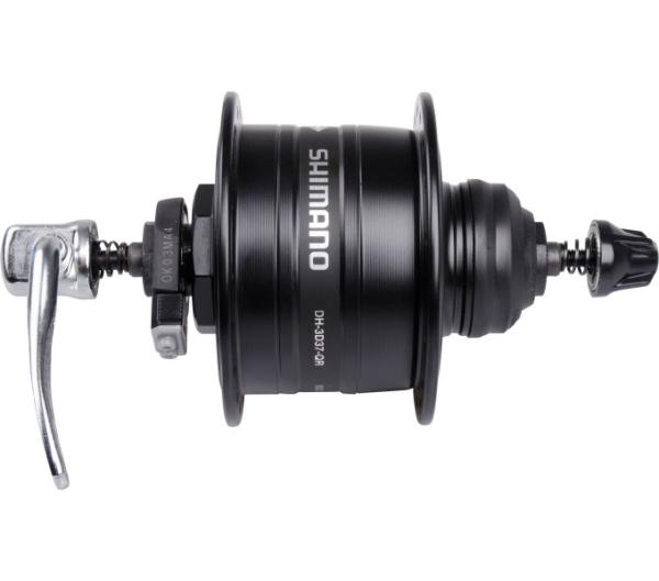 SHIMANO Nabendynamo DH-3D37 6 Volt/3 Watt 36 Loch Center-Lock Schwarz Produktbild 1