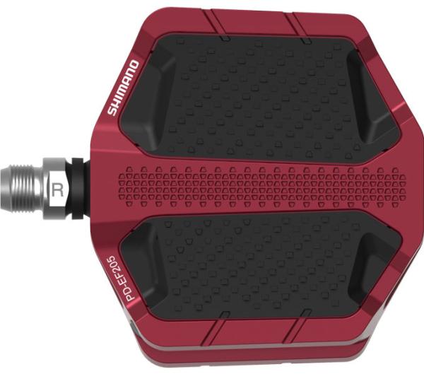 SHIMANO Pedal PD-EF205 Rot Flat Produktbild 1