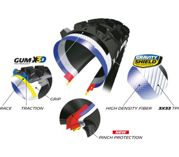 Michelin MICHELIN FALTREIFEN WILD ENDURO REAR COMPETITION LINE GUM-X3D 61-584 Schwarz Produktbild 1