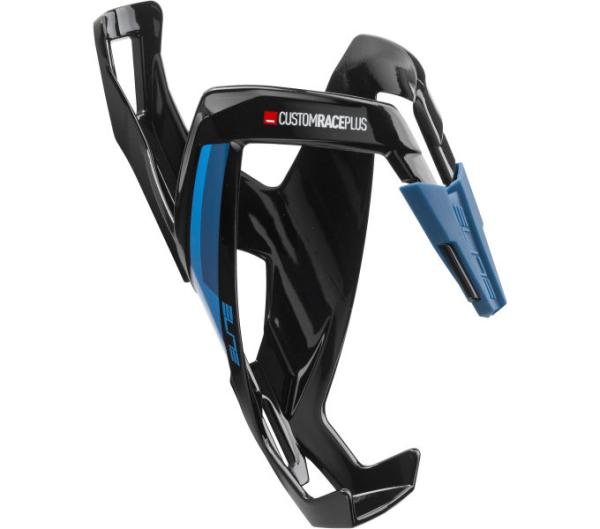 ELITE ELITE Flaschenhalter Custom Race Plus Schwarz/Blau Gl&auml;nzend