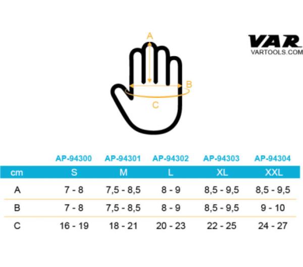 VAR Mechaniker-Handschuhe AP-9430x XXL Produktbild 2