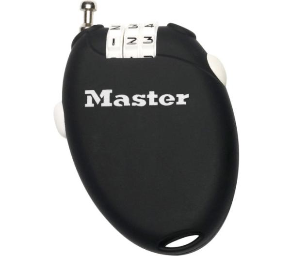 Master Lock Kabelschloss Retractor 4er Pack 2 mm x 700 mm Zahlenkombination einstellbar Produktbild 4