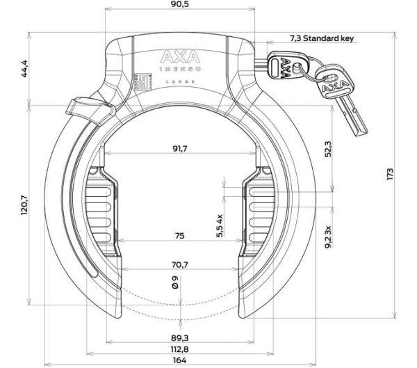 AXA AXA Rahmenschloss Imenso Large Produktbild 3