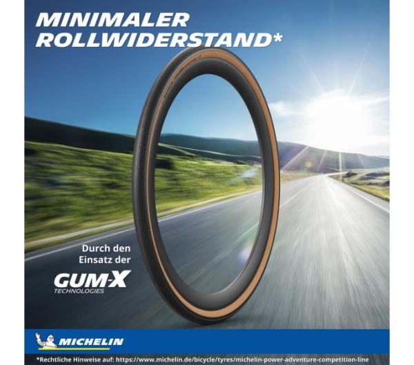 Michelin MICHELIN FALTREIFEN POWER ADVENTURE COMPETITION LINE GUM-X 30-622 Schwarz TS TLR Produktbild 3