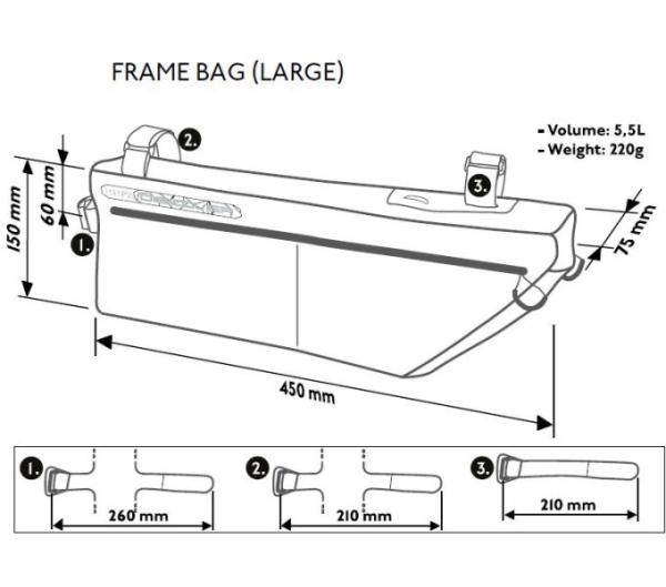 PRO Rahmentasche Discover 5,5 l Produktbild 3