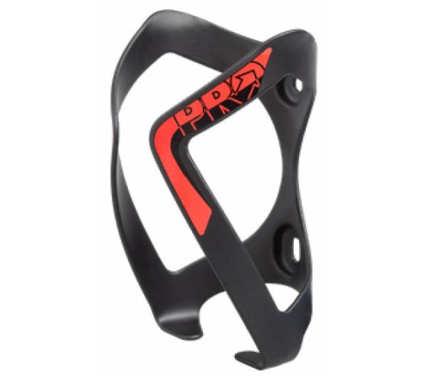 PRO Flaschenhalter Aluminium Schwarz/Rot