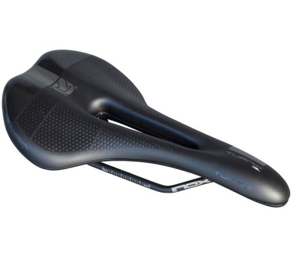 PRO Fahrradsattel Turnix Gel 142 mm Schwarz Edelstahl Gestell Produktbild 1