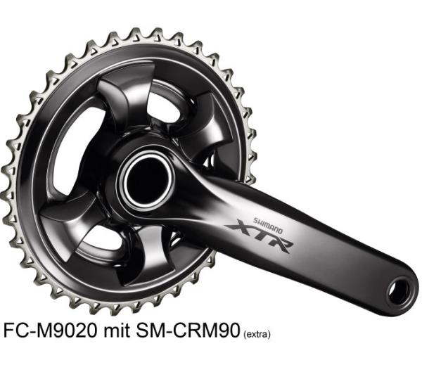SHIMANO Kurbelgarnitur XTR FC-M9020 11-fach 165 mm ohne Kettenblatt