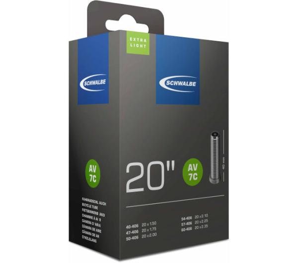 Schwalbe SCHWALBE SCHLAUCH AV7C EXTRA LIGHT 40/62-406 40mm