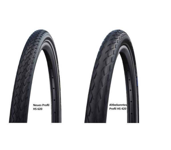 Schwalbe SCHWALBE DRAHTREIFEN MARATHON ECO   47-305 Schwarz/Reflex Produktbild 1