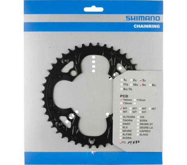 SHIMANO Kettenblatt DEORE FC-M480 44 Z&auml;hne