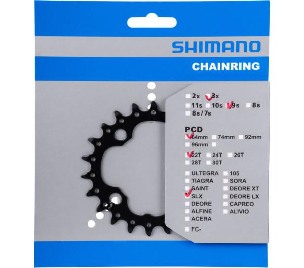 SHIMANO Kettenblatt DEORE FC-M617/660 22 Z&auml;hne