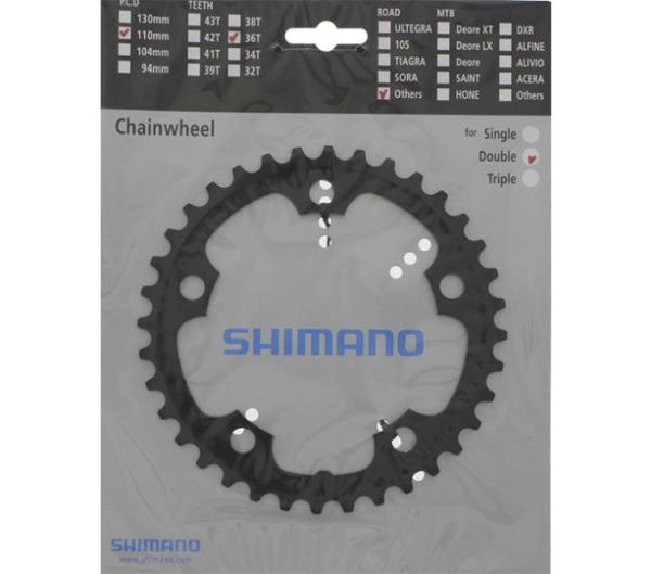 SHIMANO Kettenblatt FC-CX50 36 Z&auml;hne Schwarz
