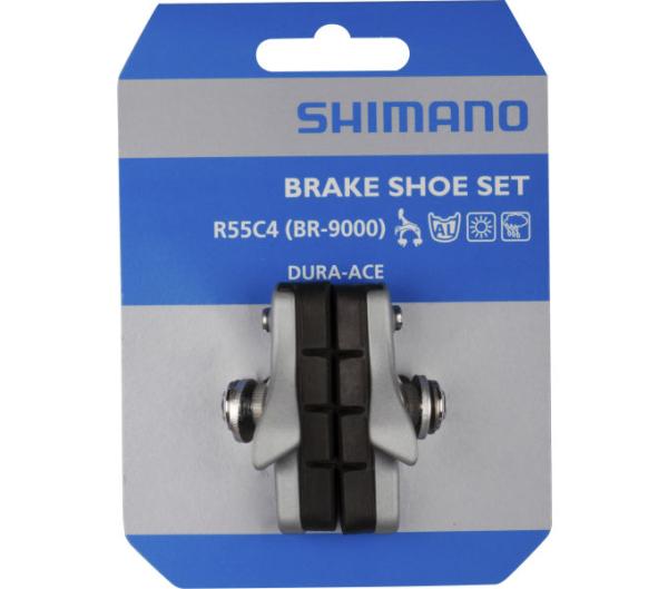 SHIMANO Bremsschuh R55C4 105 Cartridge BR-R7000 1 Paar F&uuml;r Alufelge Silber Produktbild 1