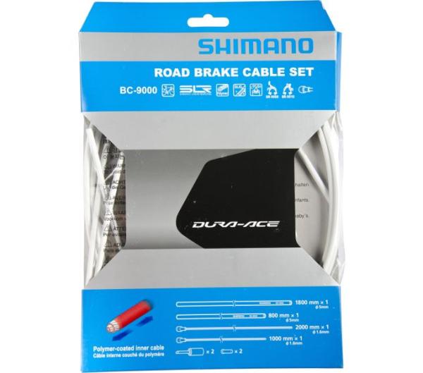 SHIMANO Bremszug-Set DURA-ACE polymerbeschichtet Wei&szlig;